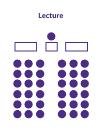 Lecture style room set-up