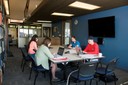 Students working in FH Library