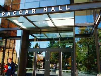 Foster Library Paccar Hall Entrance