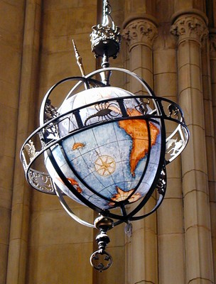 Globe light fixture- Suzzallo Reading Room