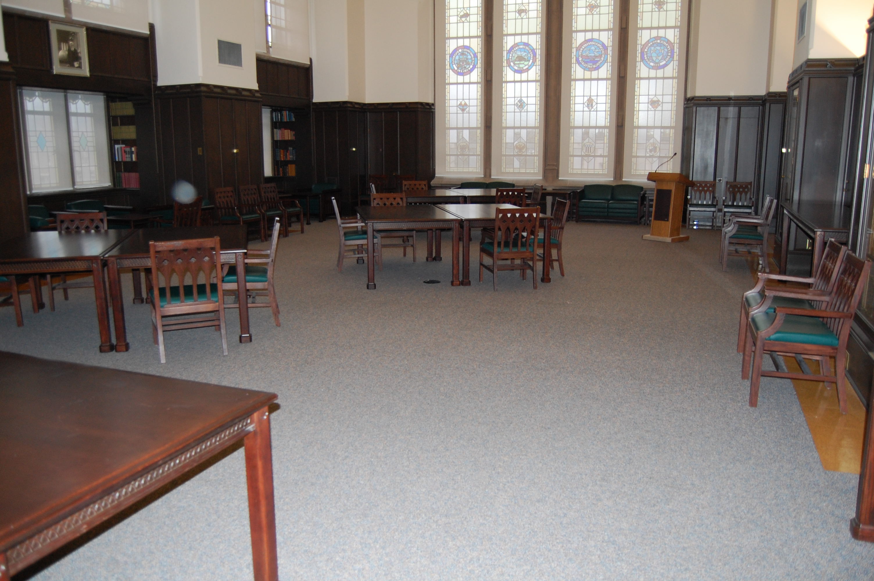 Smith Room Photo - Reception Setup - from balcony